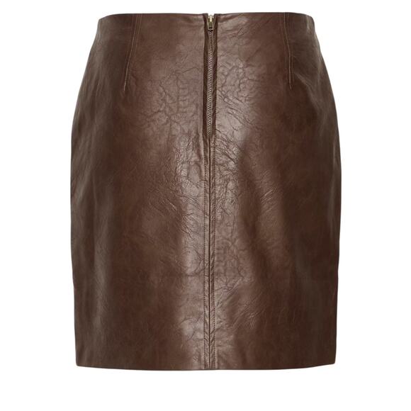 Ichi IHKILAVI Mini Skirt 2025 Fall Release, Size 36 (Med) Color Coffee Bean - Picture 4 of 5